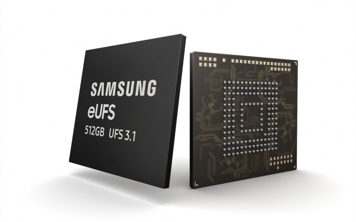 Samsung démarre la production de masse de 512 Go eUFS 3.1