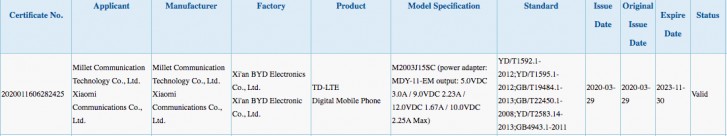 Redmi Note 9 peut avoir été repéré à 3C avec une connectivité 4G, un support de charge rapide de 22,5 W