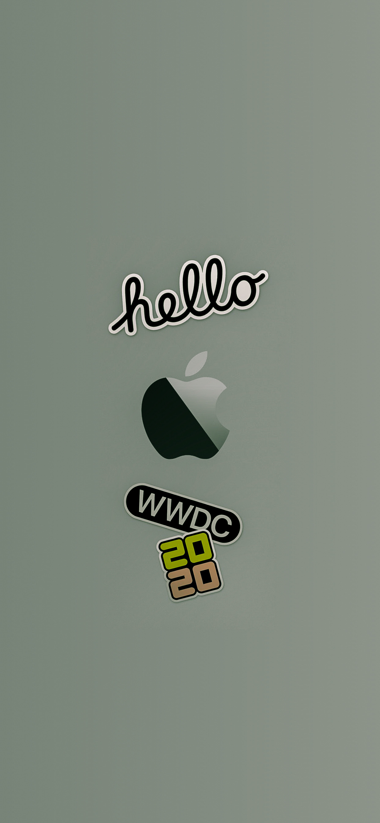 wwdc 2020 fond d'écran iphone ar72014 idownloadblog Logos vert minuit