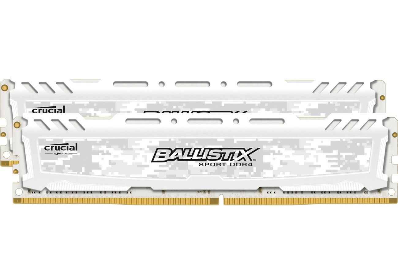 Meilleur DDR4: Crucial Ballistix Sport LT White 16GB