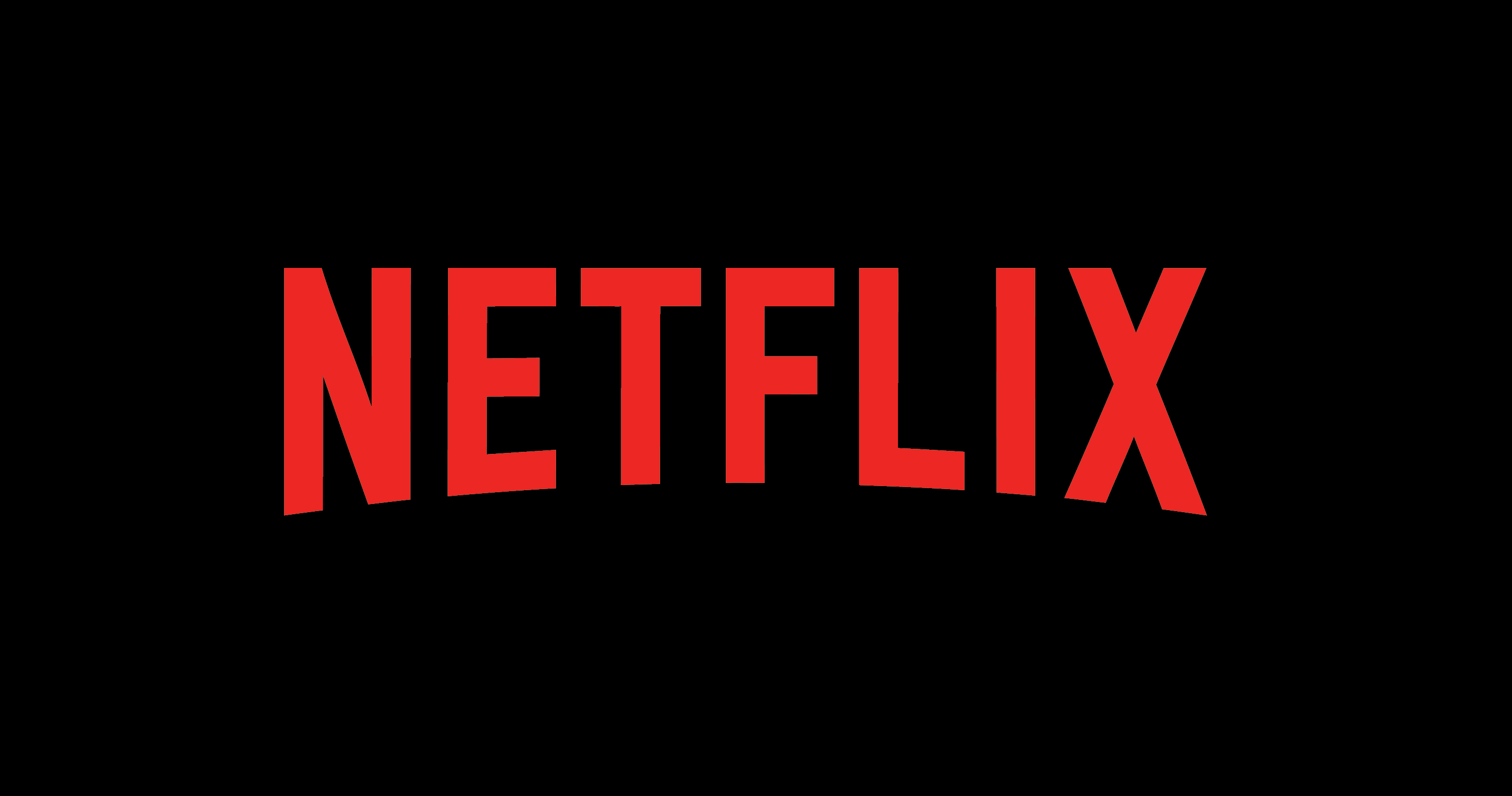 Une image montrant un logo Netflix rouge sur un arrière-plan entièrement noir