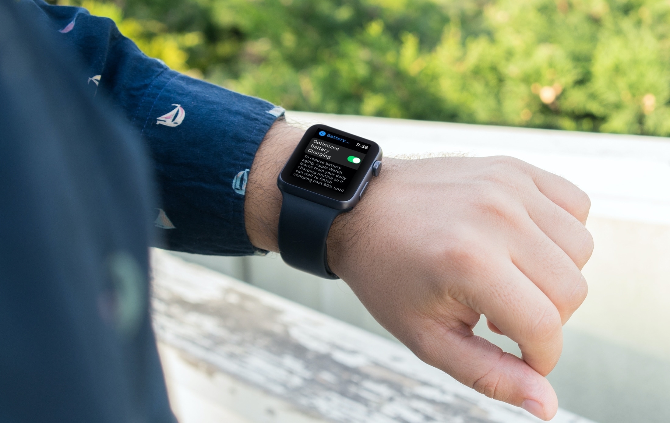 Chargement optimisé de la batterie activé sur Apple Watch