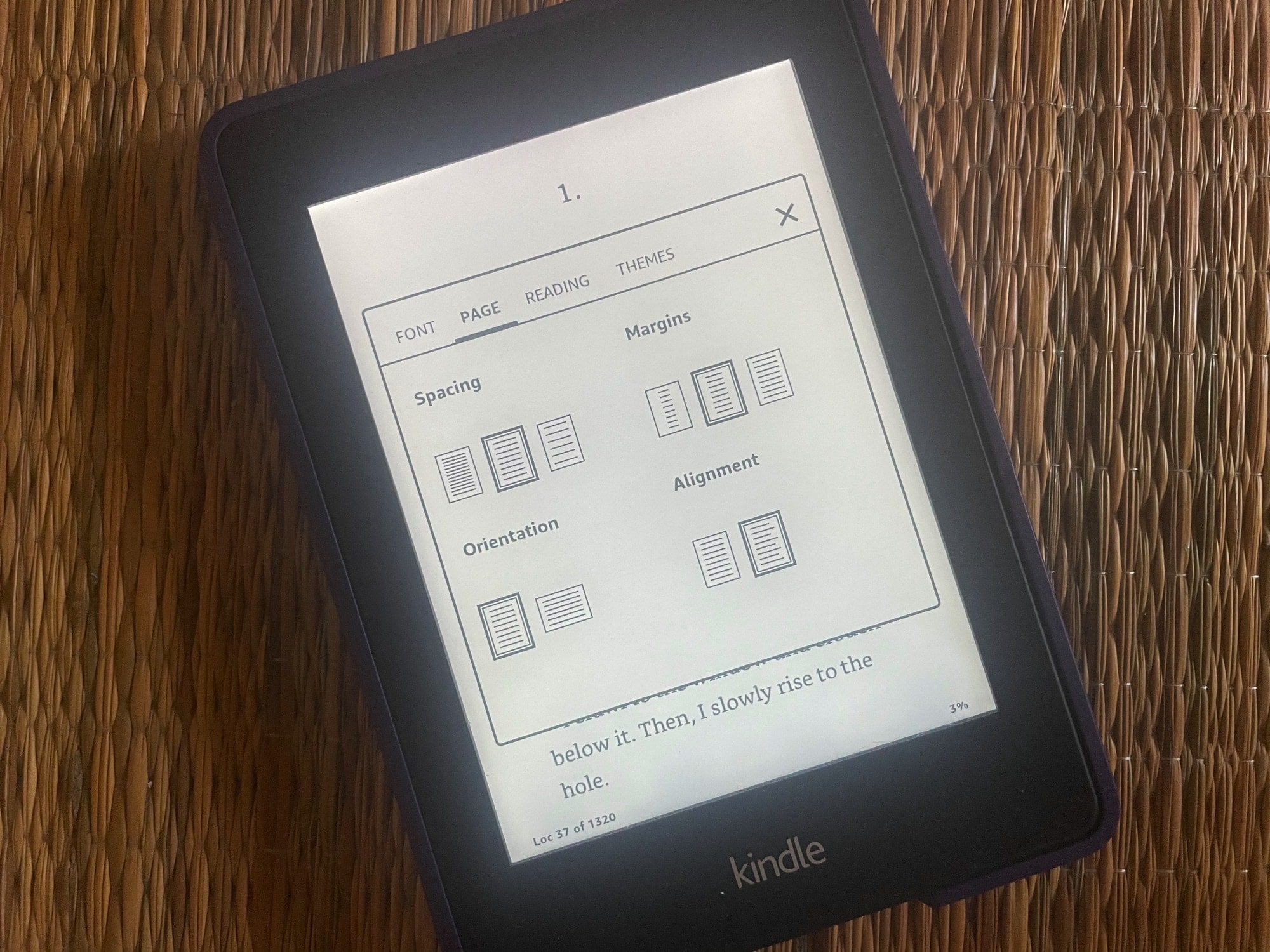 Comment modifier la mise en page d’un livre sur Kindle Paperwhite