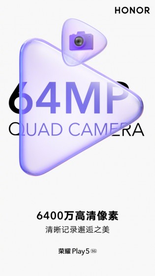 Honor Play 5 portera une caméra quad 64MP