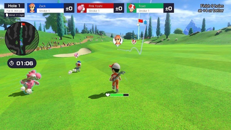 Parcours de base Mario Golf Speed ​​Golf