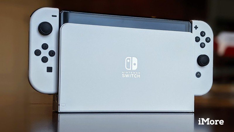 Modèle Nintendo Switch Oled dans le Dock