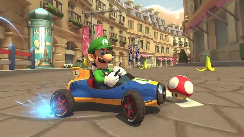 Mario Kart 8 Deluxe Luigi Paris Promenade Booster Pass Cours