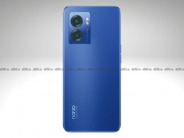 Variante de couleur bleue Realme Narzo 50 5G