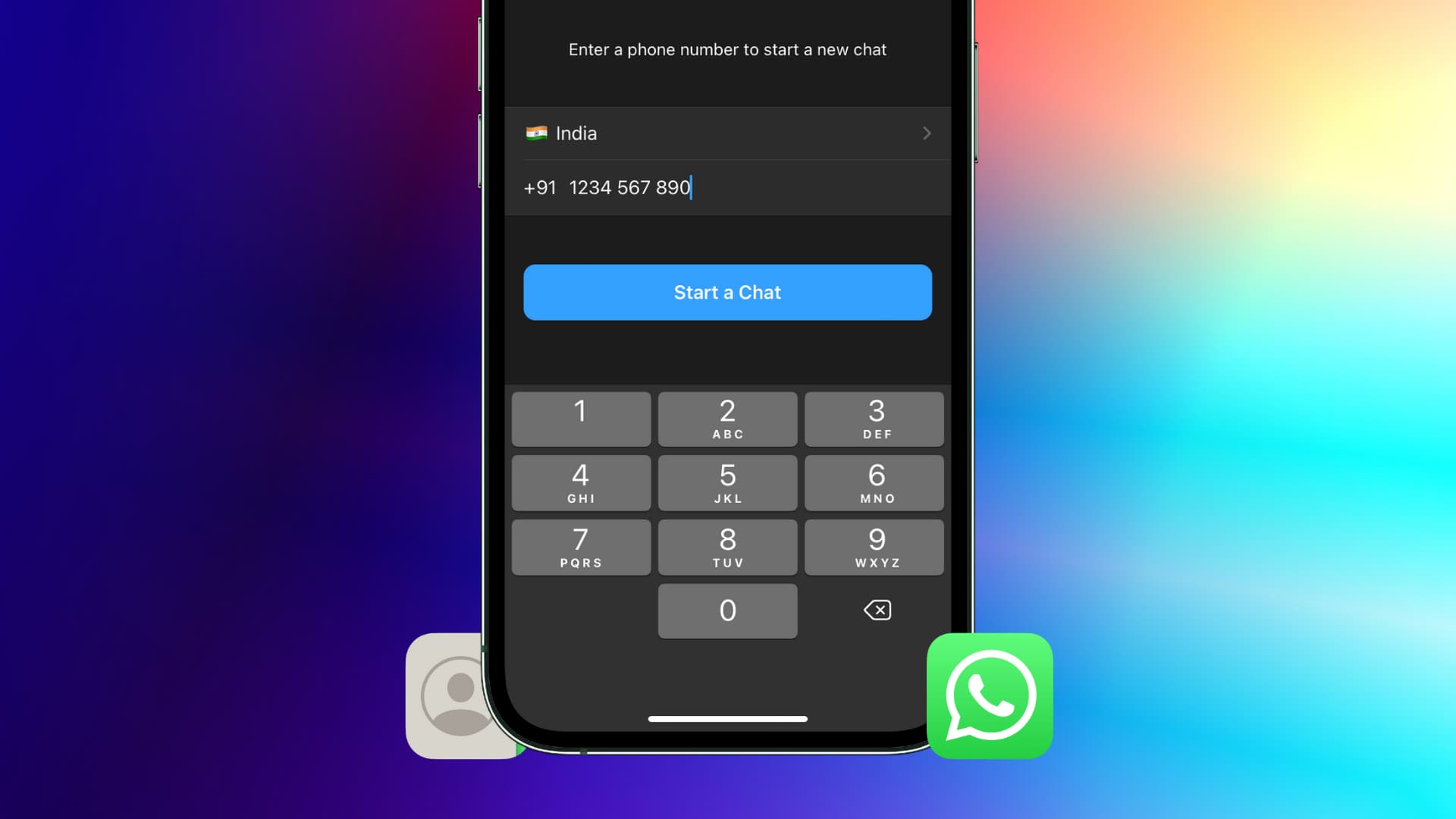 Comment envoyer un message WhatsApp sans enregistrer le numéro de téléphone sur l'iPhone