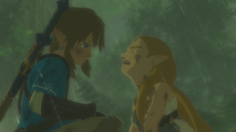 Breath Of The Wild Memories Link Zelda Crying
