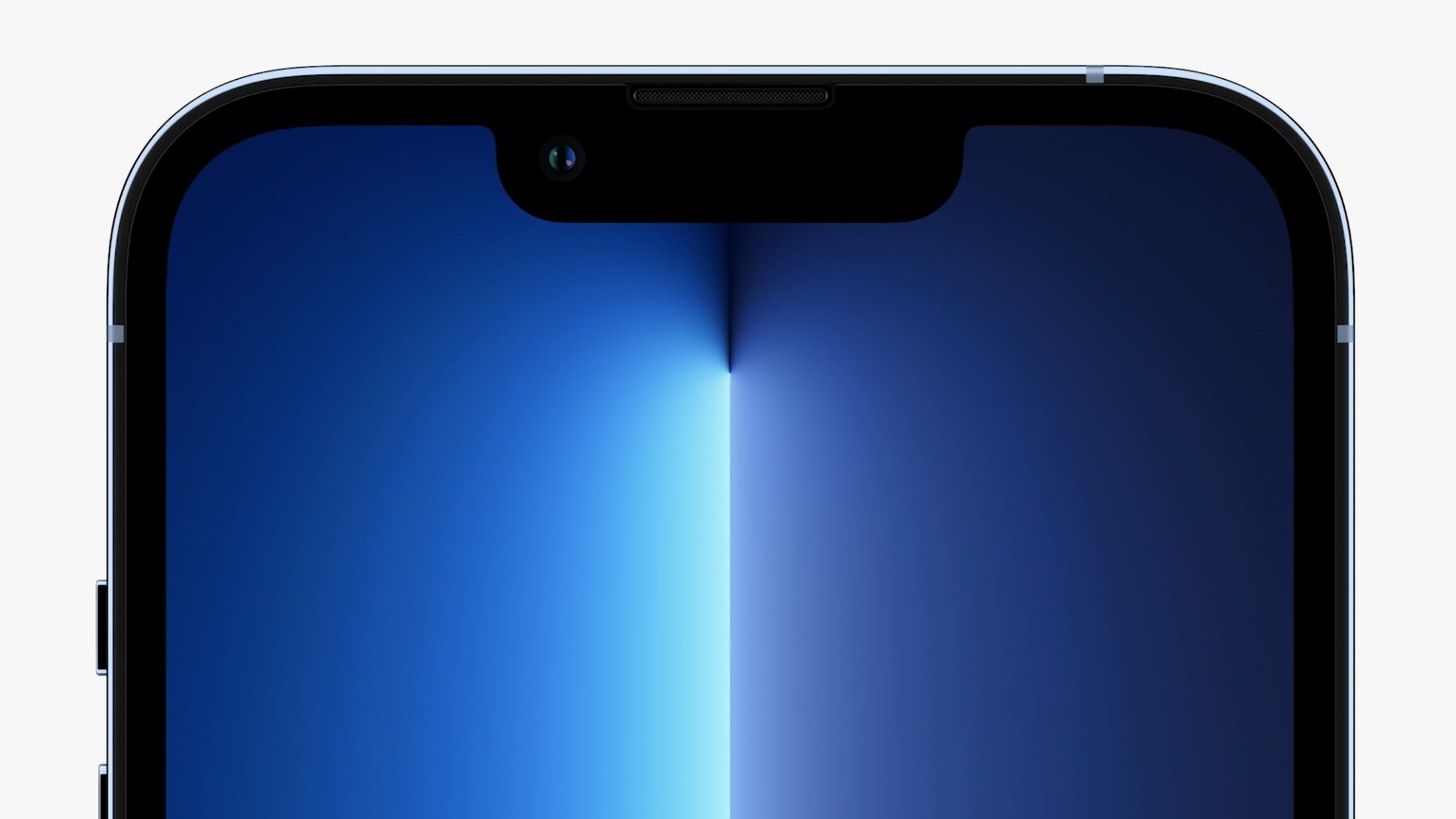 Image marketing d'Apple illustrant une encoche plus petite sur l'iPhone 13 Pro