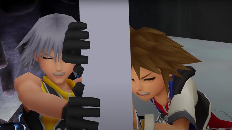 Kingdom Hearts ferme la porte Riku Sora