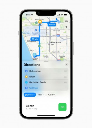 Ajout d'arrêts à Apple Maps
