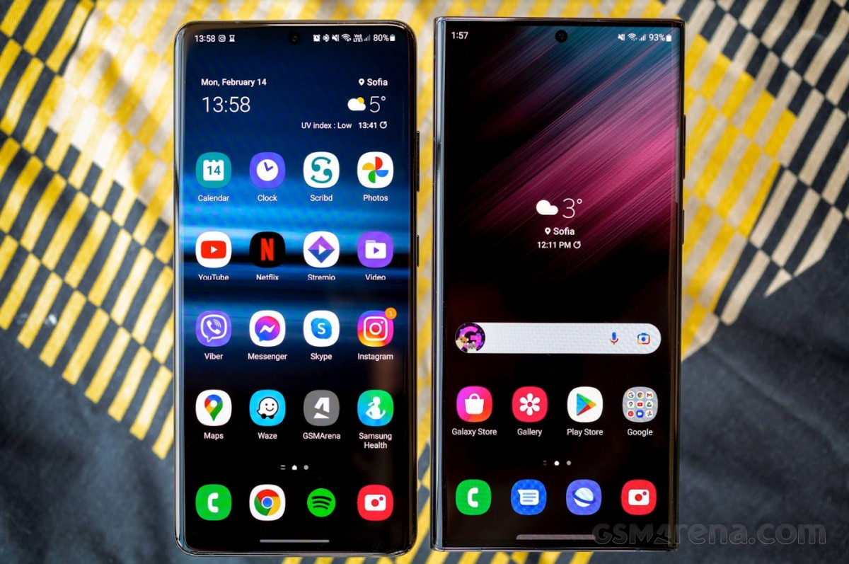 Samsung Galaxy S21 Ultra et S22 Ultra