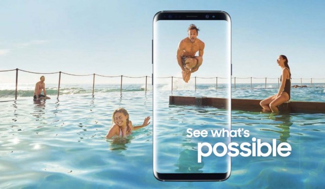 Exemple de publicité australienne pour le Galaxy S8