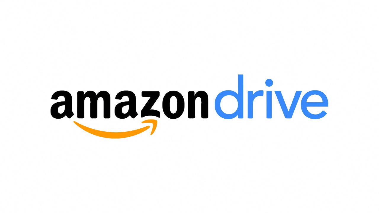 Logo Amazon Drive, sur fond blanc uni