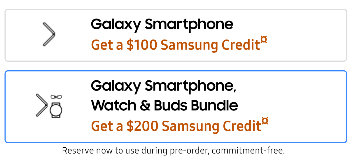 Samsung US offre jusqu'à 200 $ de crédit si vous réservez l'un des prochains pliables et portables