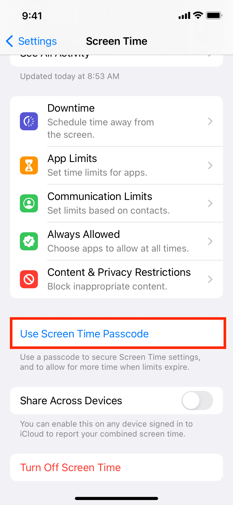 Utiliser le code d'accès à l'écran sur l'iPhone