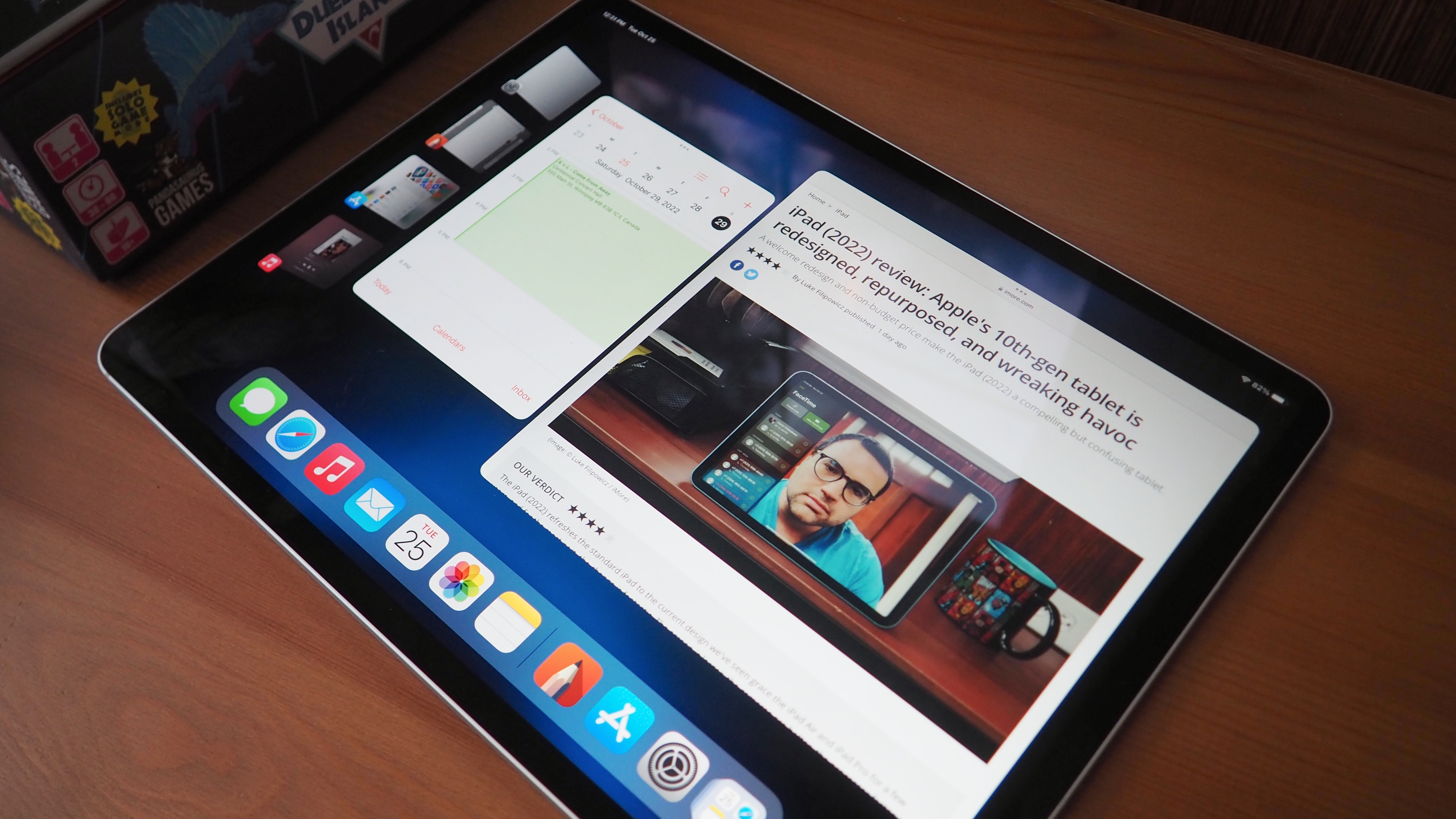 iPad Pro avec Stage Manager en cours d'exécution
