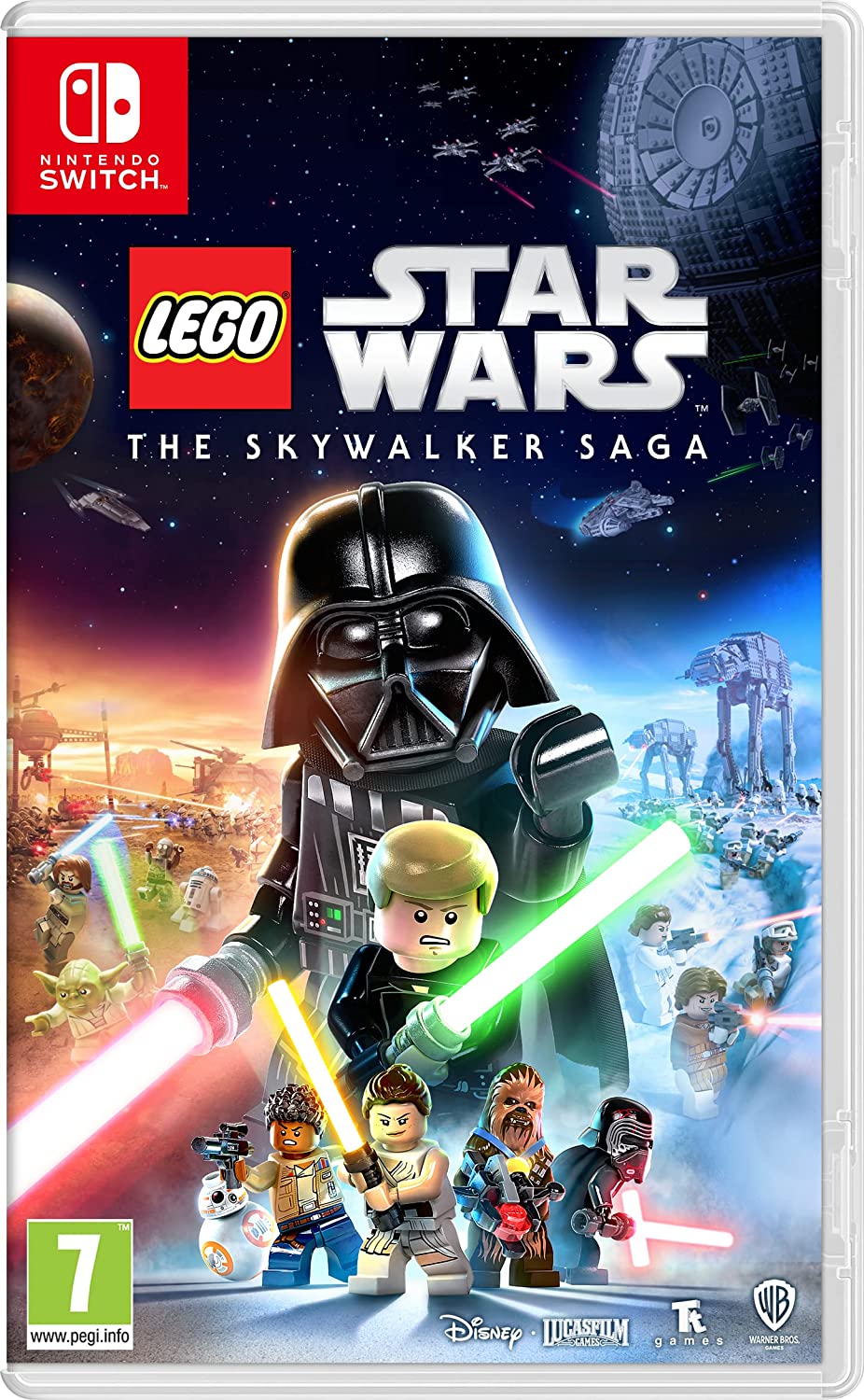 Couverture LEGO Star Wars : La saga Skywalker pour Nintendo Switch.
