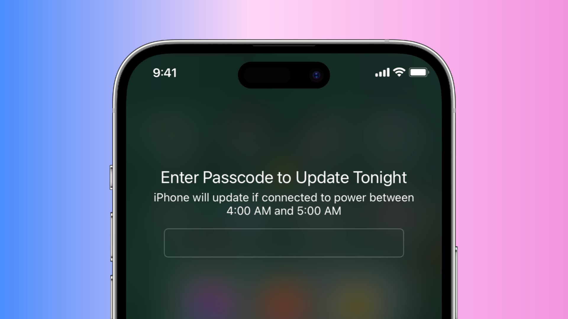 Installer automatiquement la mise à jour iOS la nuit sur iPhone