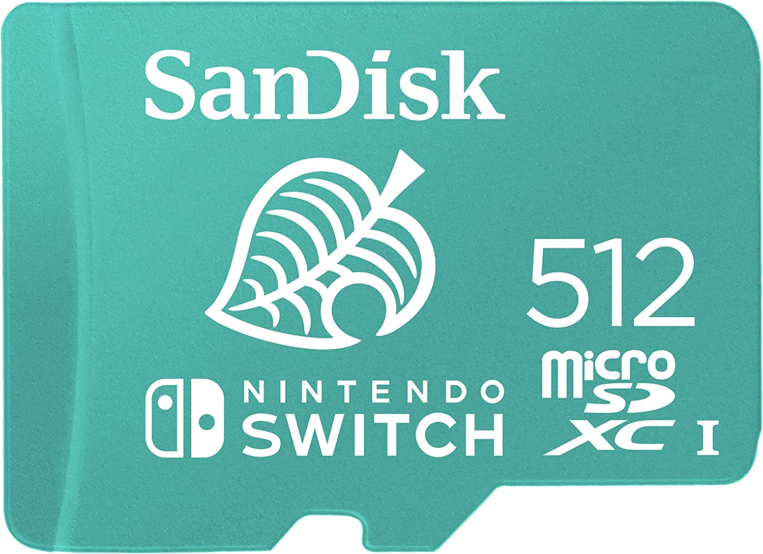 Carte microSD sous licence SanDisk Nintendo Switch, capacité de 512 Go.