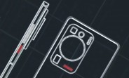 Le schéma de conception montre le module selfie de type Dynamic Island sur le Huawei P60 Pro