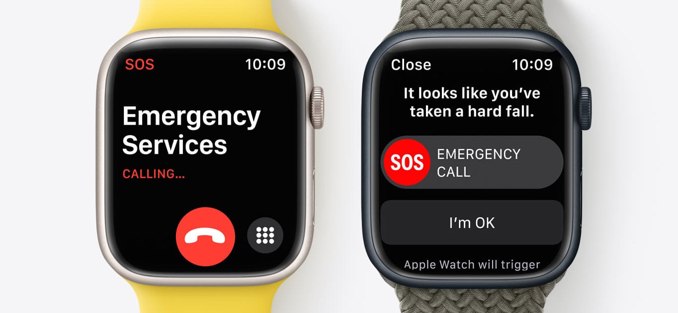 Alerte d'urgence et de chute dure sur Apple Watch