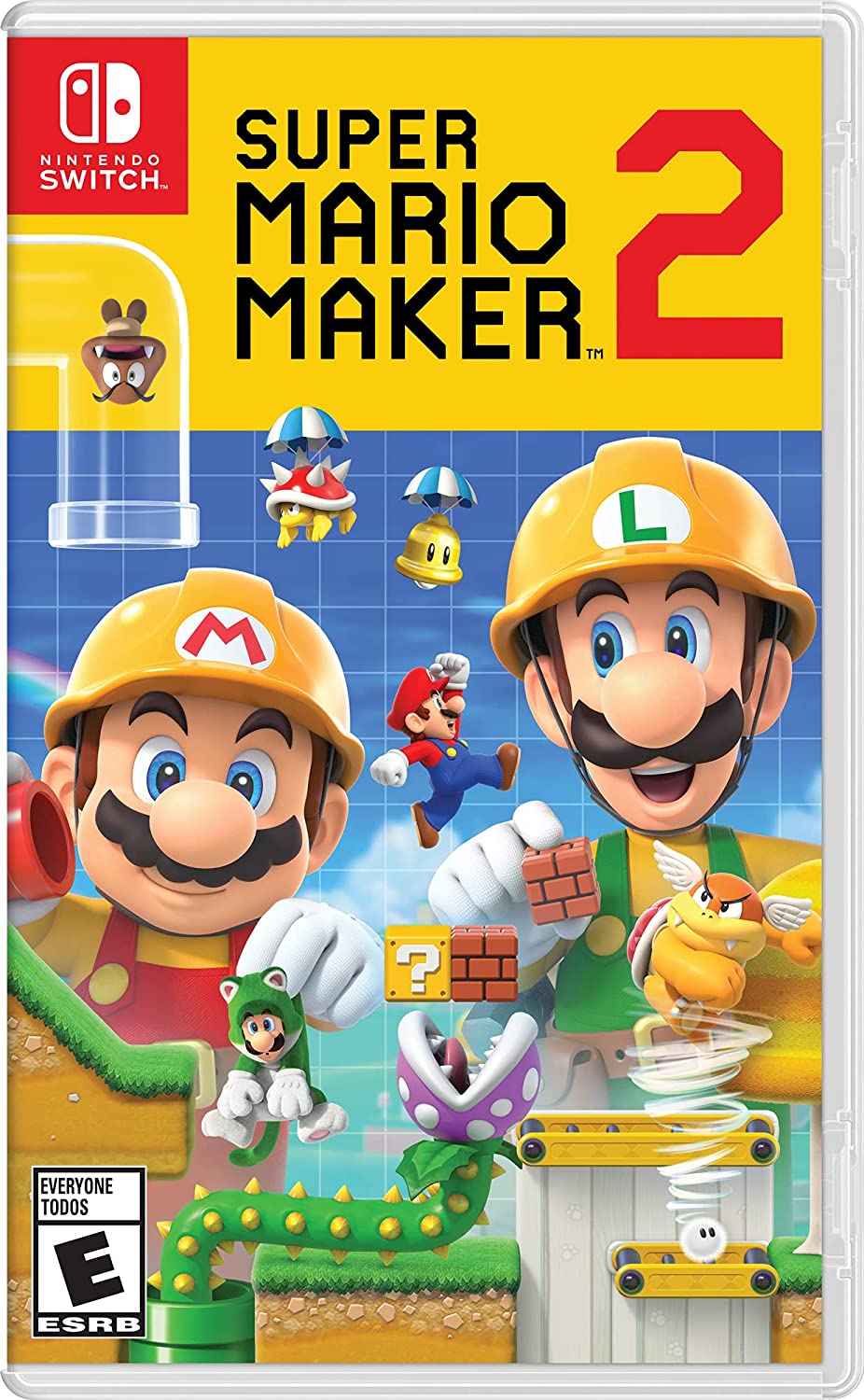 Illustration de Super Mario Maker 2 pour Nintendo Switch.