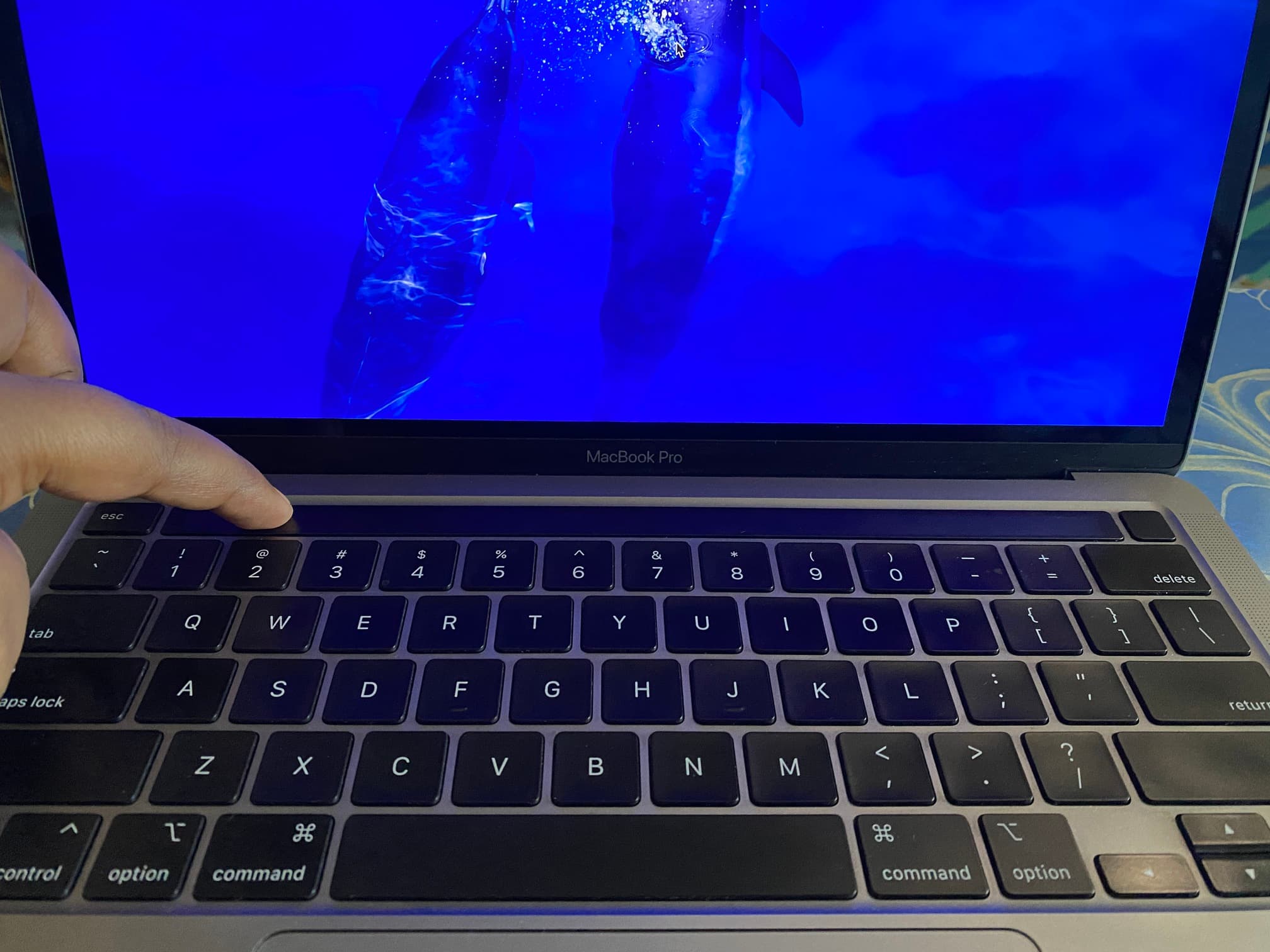 Touch Bar désactivé sur Mac