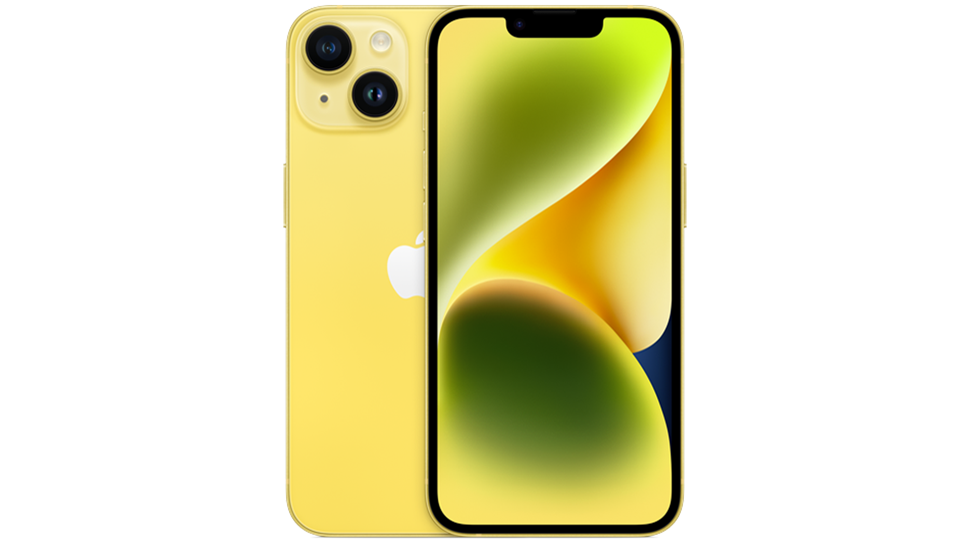iPhone 14 en jaune