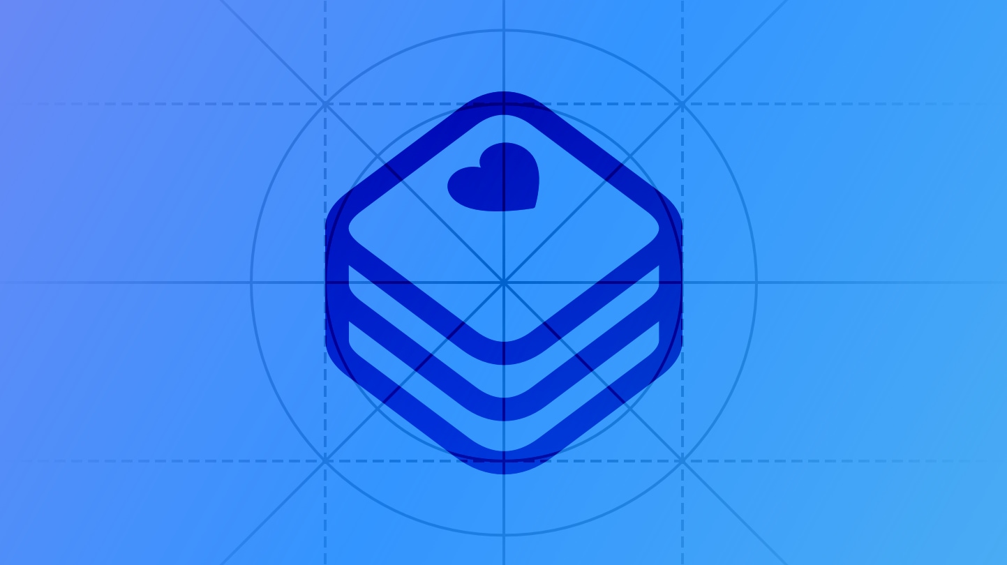Illustration de style Blueprint représentant l'icône de l'application Apple Health