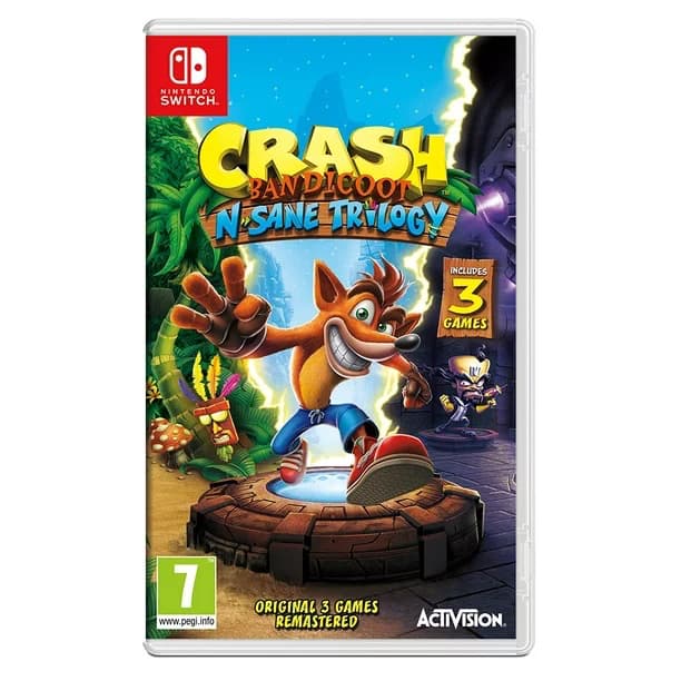 Crash Bandicoot N Sane Trilogy for Nintendo Switch.