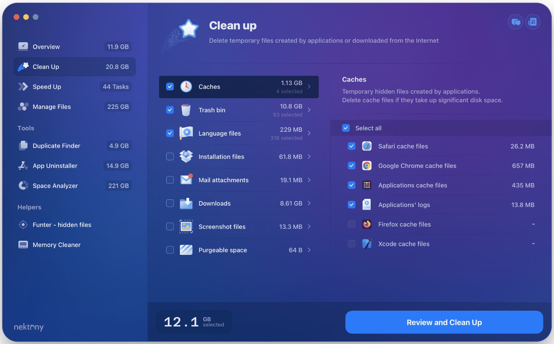 Nettoyage du cache Mac à l'aide de l'application MacCleaner Pro
