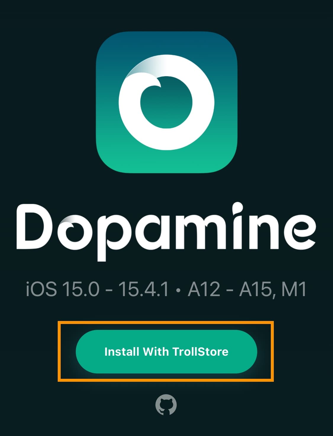 Site Web Dopamine Installer avec TrollStore.