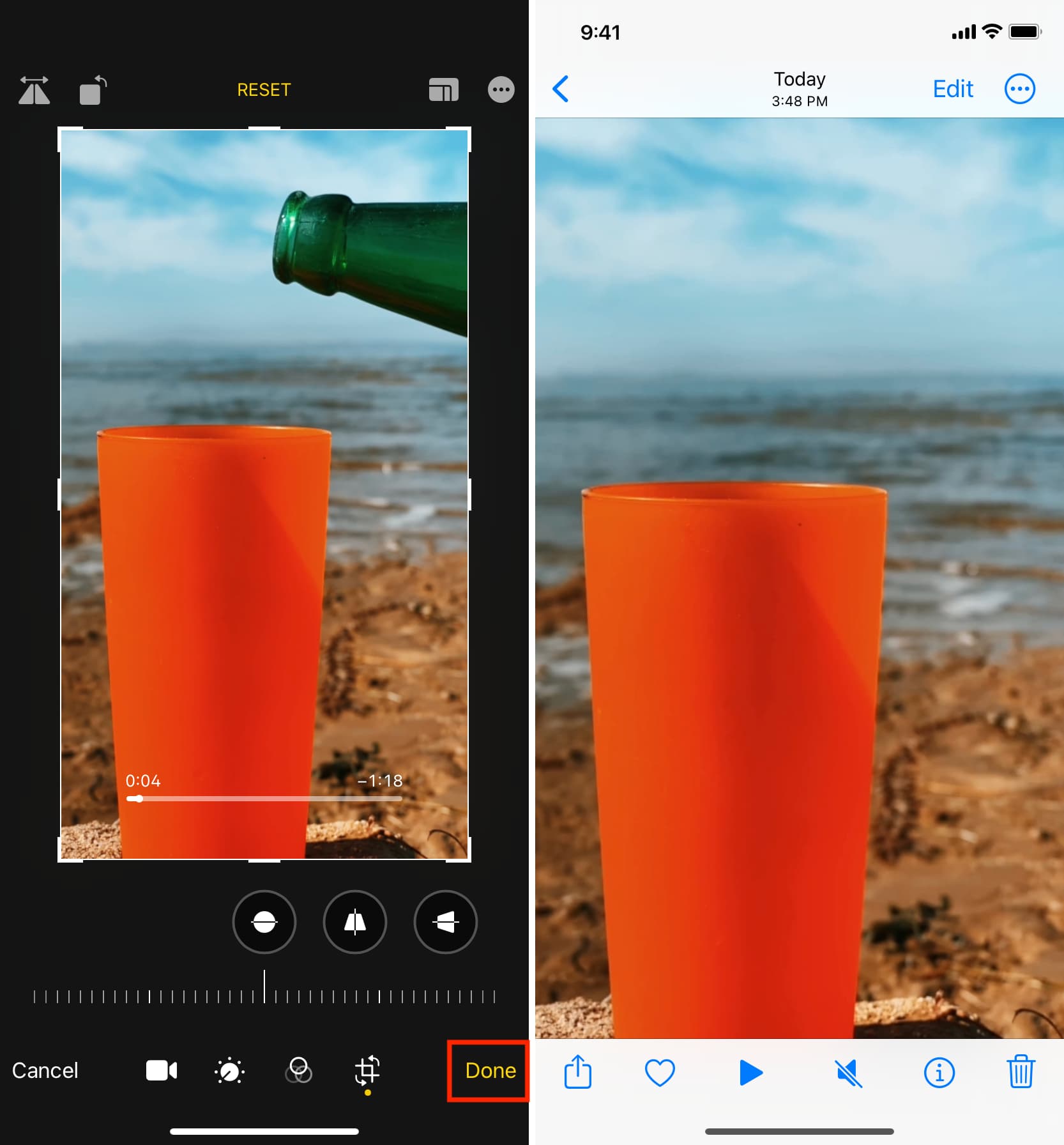 Enregistrer une vidéo verticale sans barres noires sur iPhone