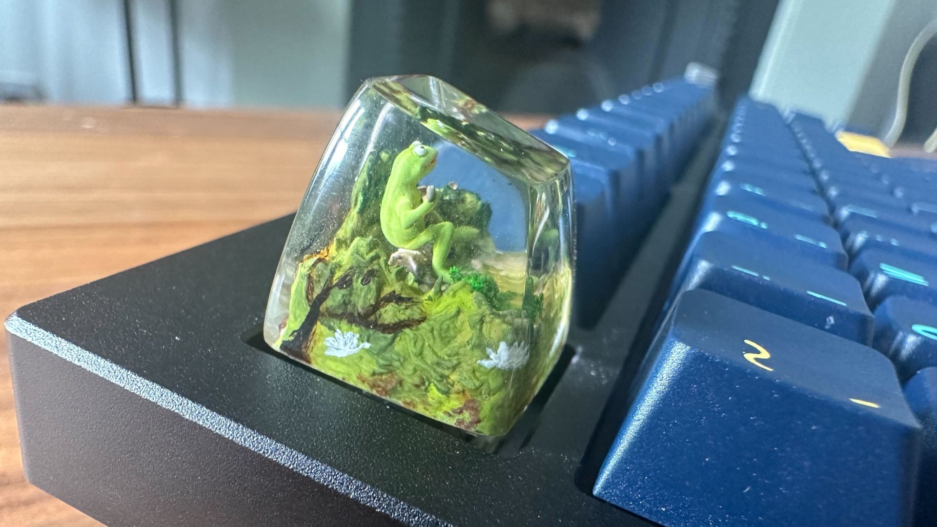 Keycap artisan personnalisé kermit la grenouille