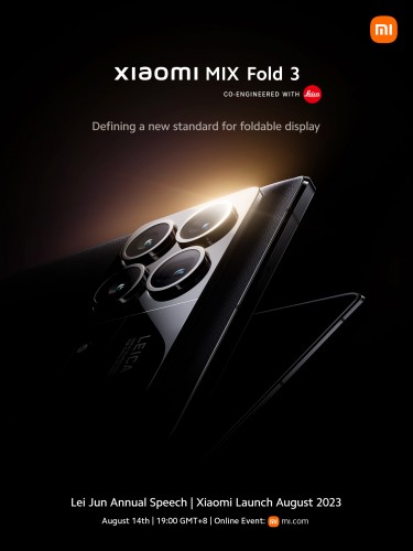 Xiaomi Mix Fold 3 launch event poster
