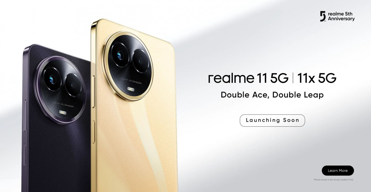 Realme 11 5G and Realme 11X 5G launching soon in India