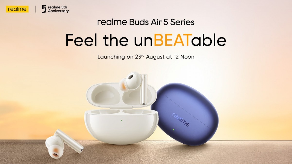 Realme Buds Air 5 series will go global on August 23
