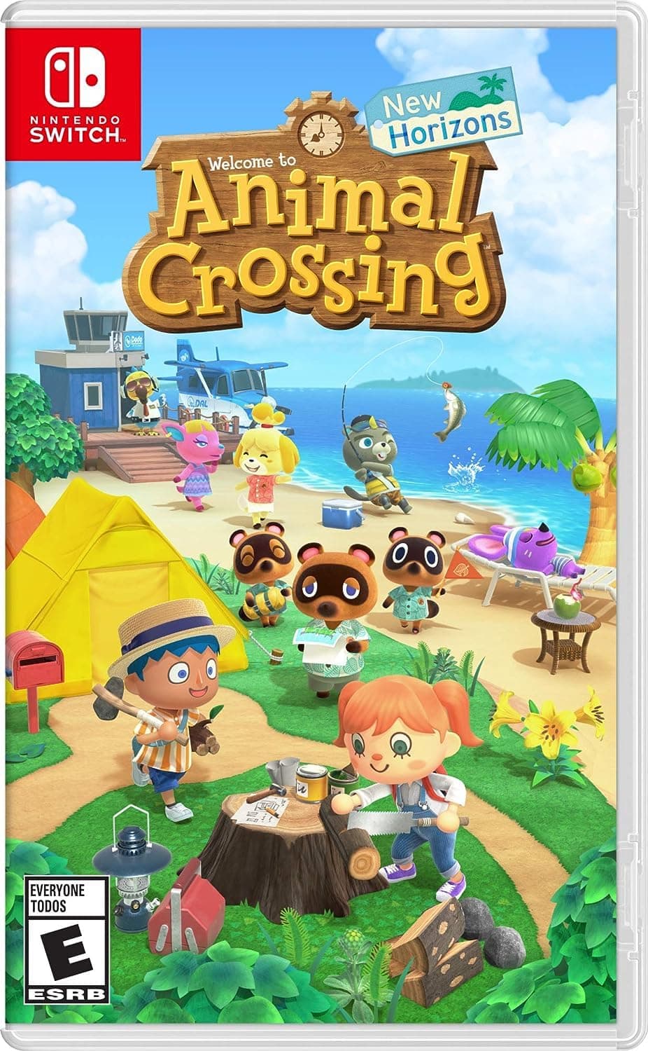 Animal Crossing: New Horizons artwork for Nintendo Switch.