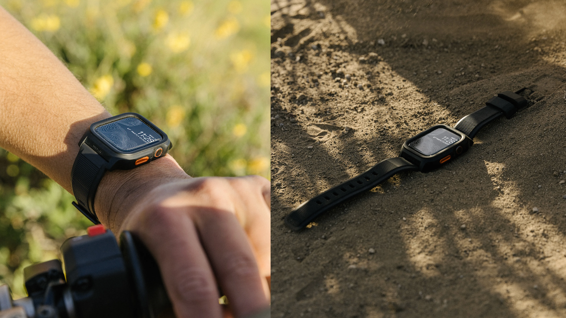 Apple Watch Ultra encased in Nomad's Rugged Case