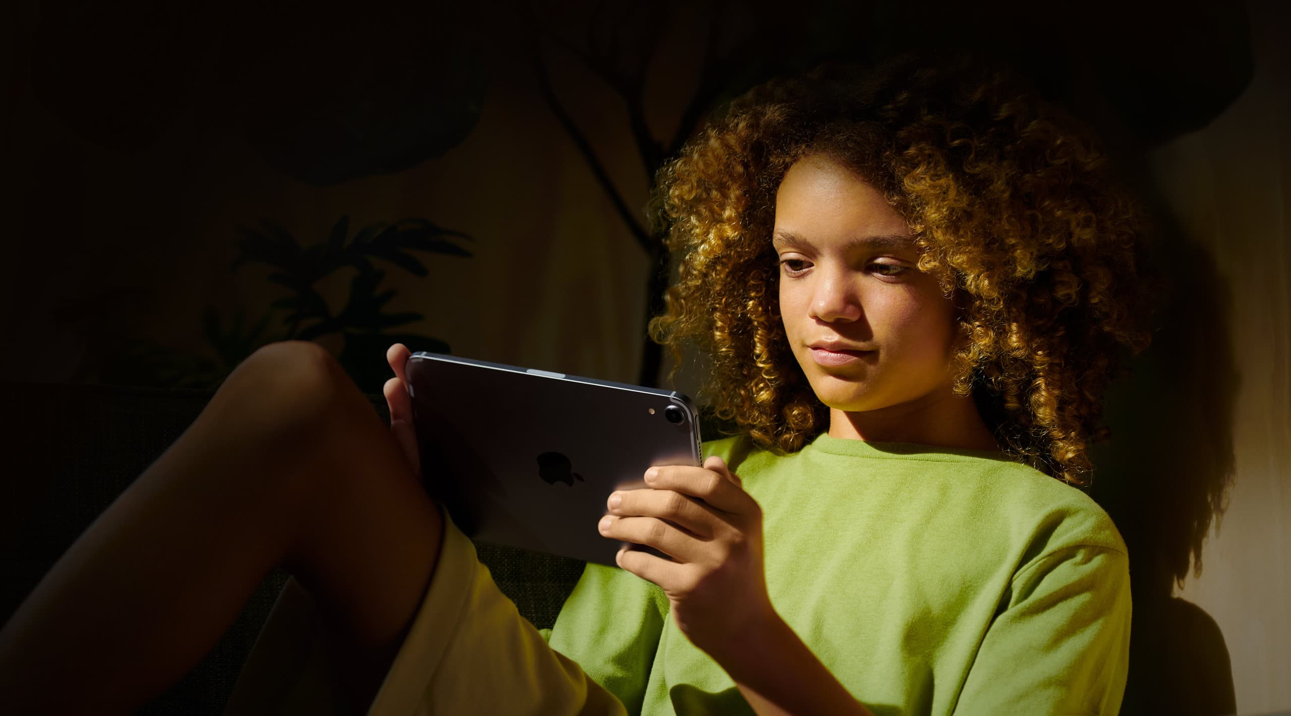 Child using iPad mini