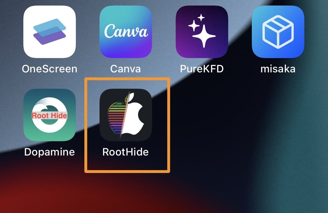 RootHide app.