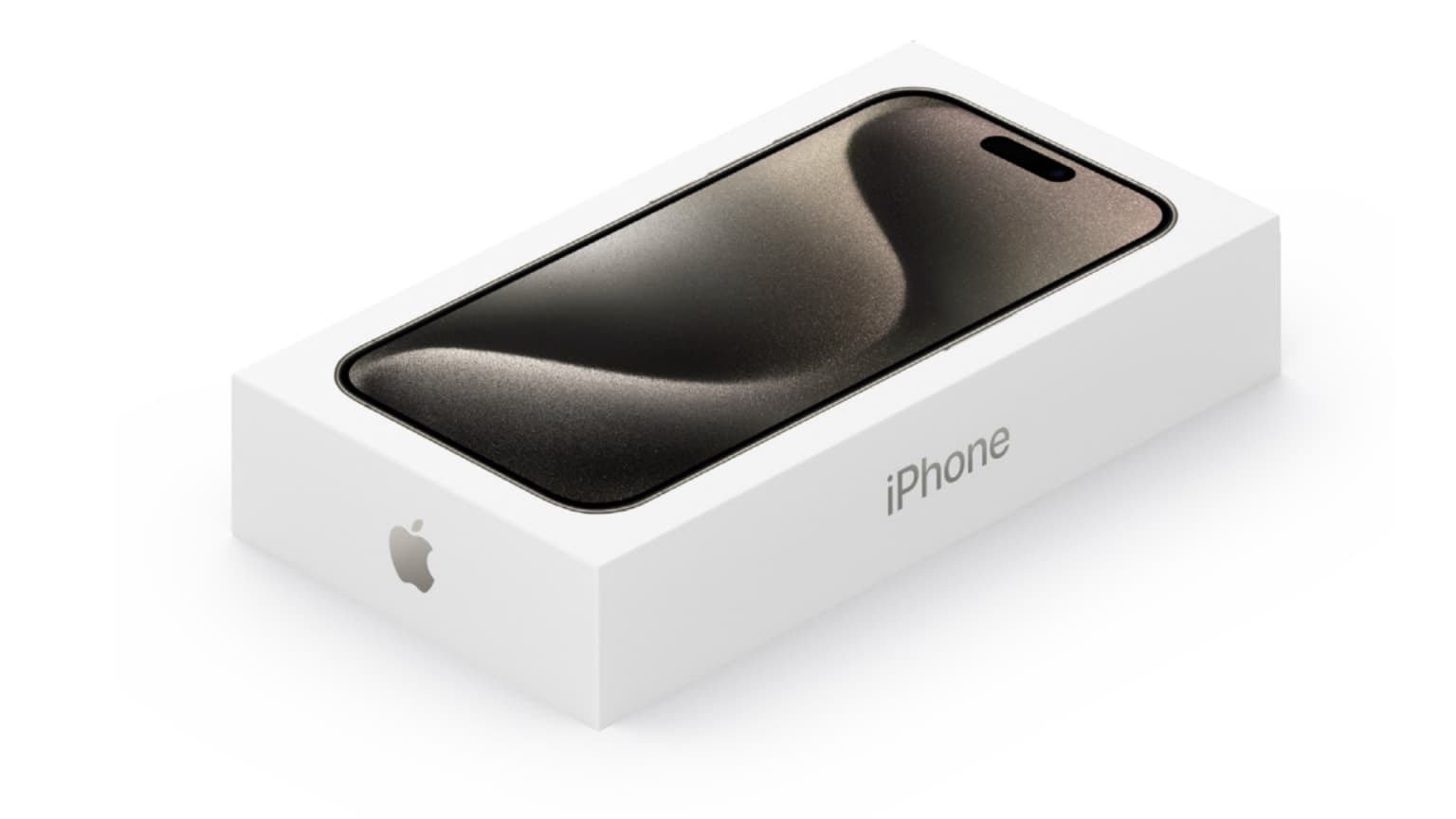 iPhone 15 Pro packaging render.