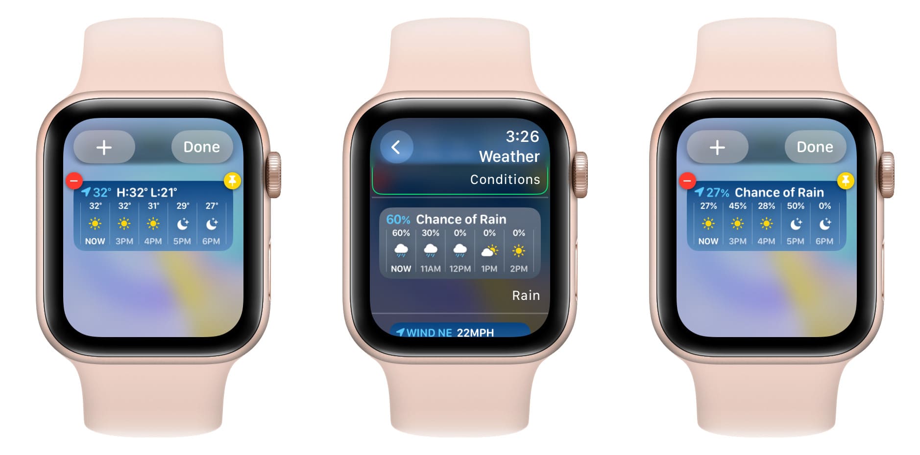 Select another widget for an existing app widget on Apple Watch